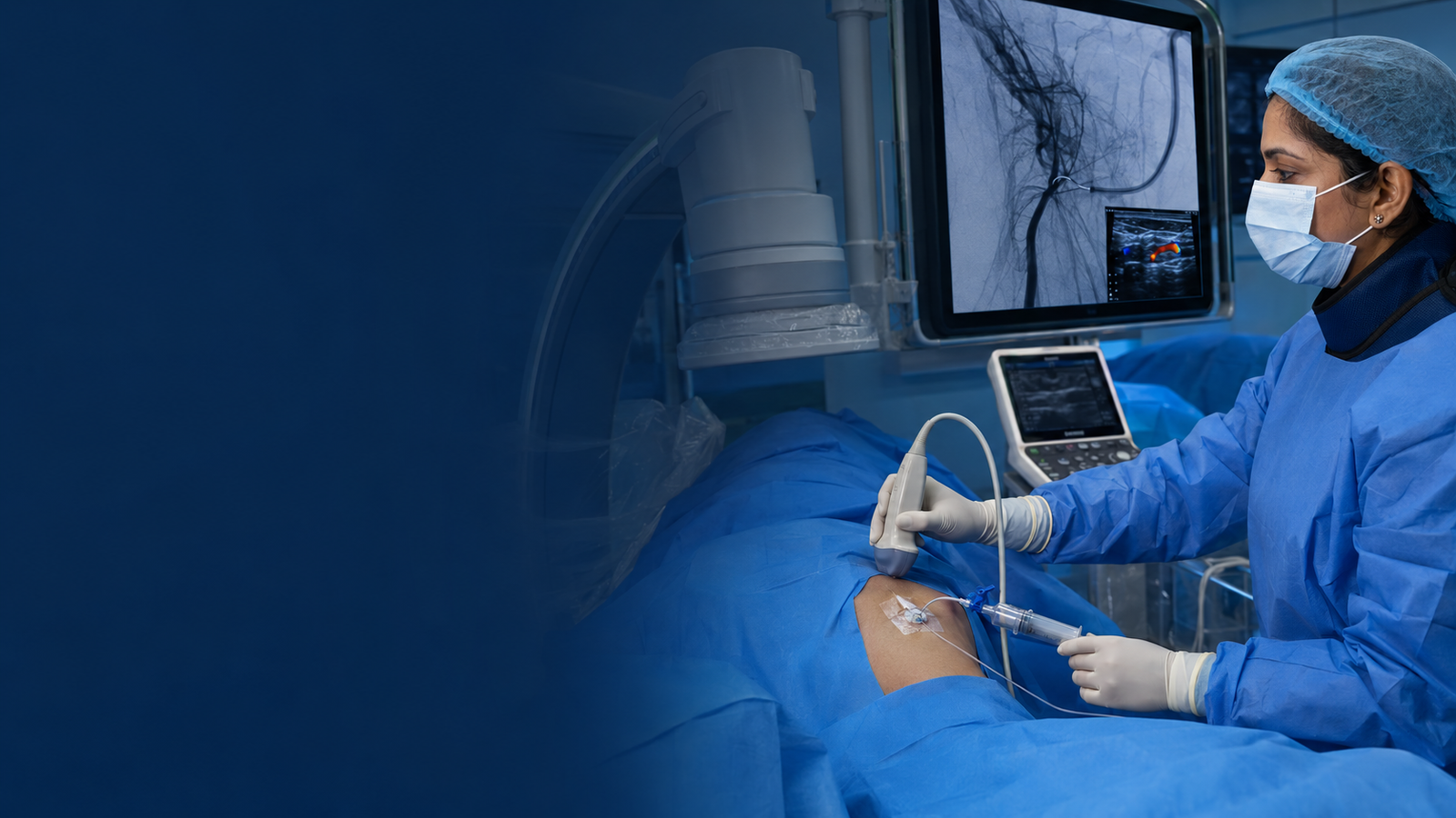 Treatment-specific clinical setting for Embolisation and Sclerotherapy